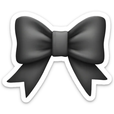 white bow sticker