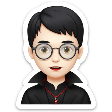 vampire kids with optical
 sticker