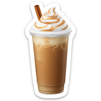 Iced cinnamon latte  sticker