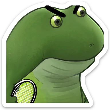 shark with tenis sticker