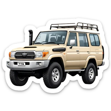 landcruiser 79 series - Toyota (Model Year: 2008) (Iconic colour: sand) sticker