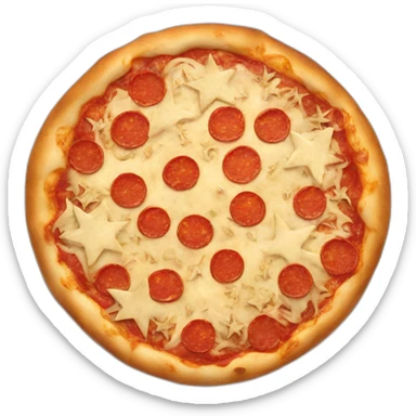 star shape pizza sticker