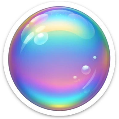 sparkling bubble sticker