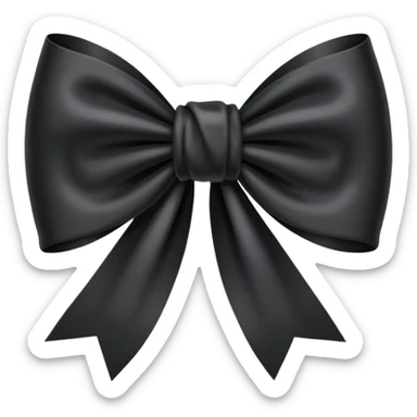 One Black thin ribbon for dead people honoring 🎗️ sticker
