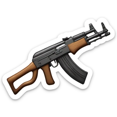 Long gun (ak47) sticker
