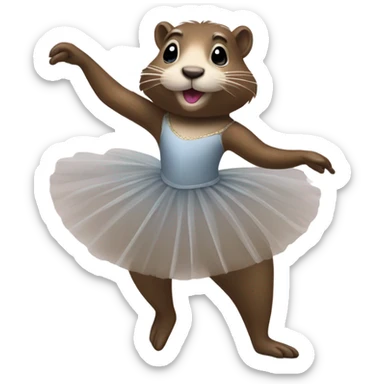 nutria  ballet sticker