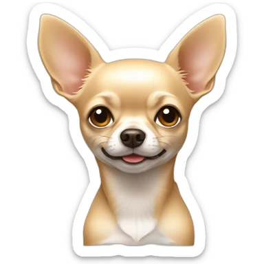 Beige chihuahua sticker