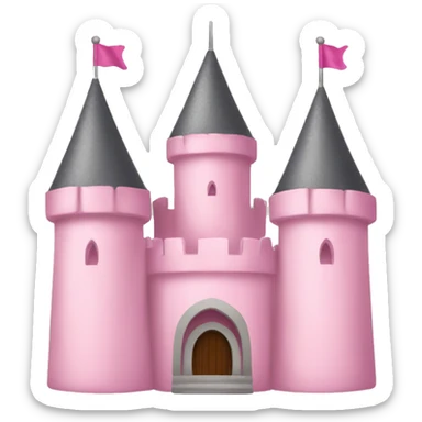  light pink castle sticker