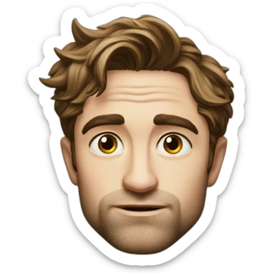 Robert Pattinson thinking sticker