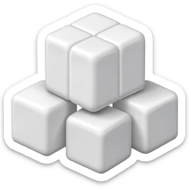 Sugar cubes sticker