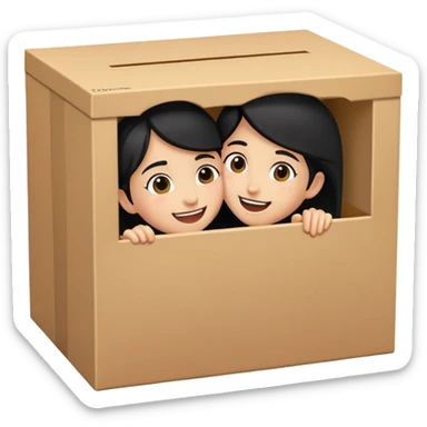 Best friends in a box  sticker