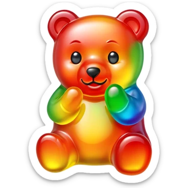 Gummy bear sticker