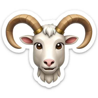 Minecraft horn goat antler sticker