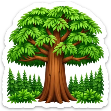 Redwood,Foliage sticker