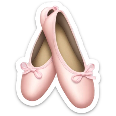 Pale pink ballet shoes sticker