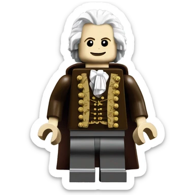 Wolfgang Amadeus Mozart lego full body sticker