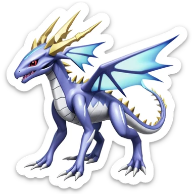  Cool Cute Edgy Shiny Godly Ethereal Digimon-Genesect-Arceus-Dialga-Reptile full body sticker