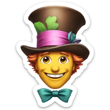 mad hatter sticker
