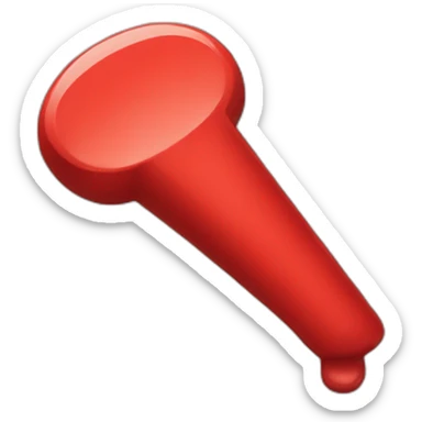 Create a red exclamation mark emoji. sticker