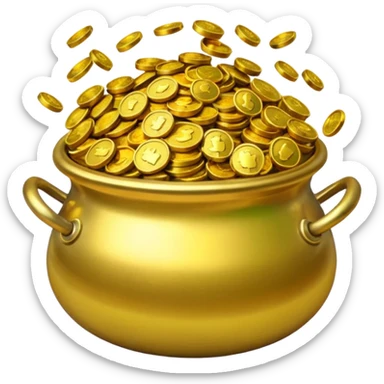 pot of gold sticker