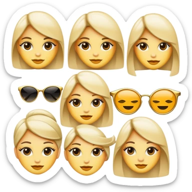 Chic yet classy emojis sticker