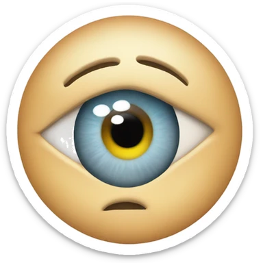 Eye roll sticker