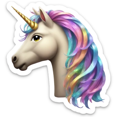 Pris as a unicorn  sticker