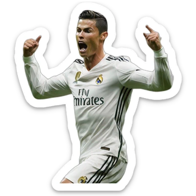 cristiano ronaldo goal celebration sticker
