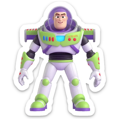 anti Buzz Lightyear, evil space ranger, dark version sticker