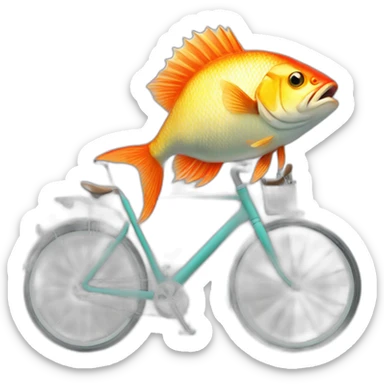fish with a bycicle sticker
