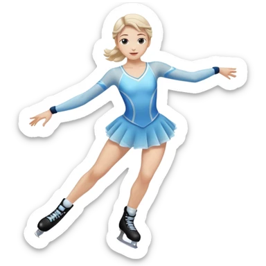 figure skating on ice
 sticker