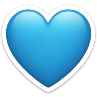 Heart blue sticker