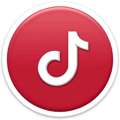 Tiktok logo without background sticker