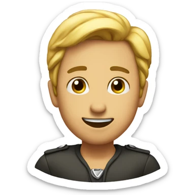 Person saying yes sir sticker