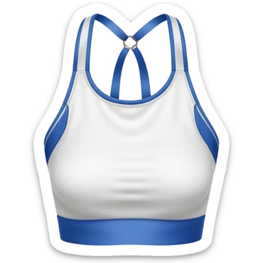 a fully white halter top sticker