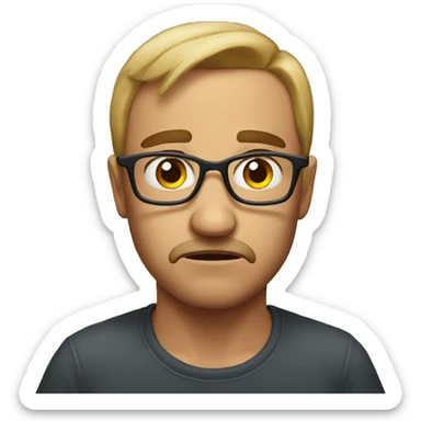 Concerned emoji  sticker