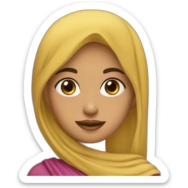 Fille arabe jolie sticker