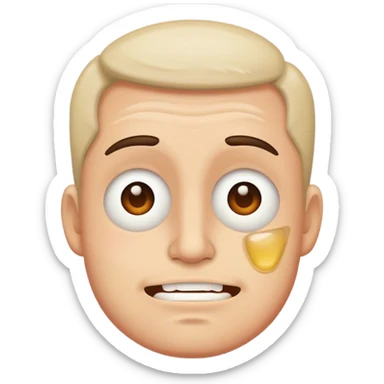 Drunk face emojis  sticker