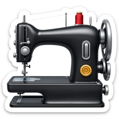 black sewing machine emoji sticker