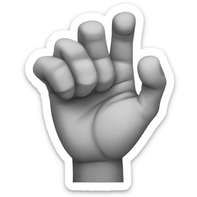 Right hand in fist to left palm motion angry sticker
