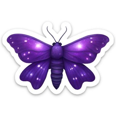 Purple Galaxy Moth sticker