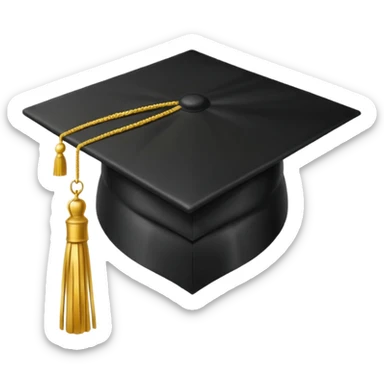 graduation cap sticker