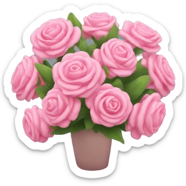 pink bouquet sticker