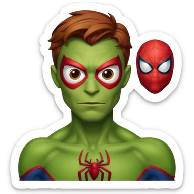 Spiderman's Green goblin classic sticker