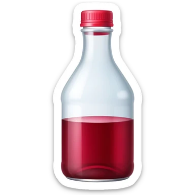 Bottle cranberry juice sticker