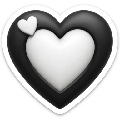can you make an amongus charter made out of white and black hearts sticker