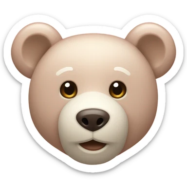 Tous bear pink beige sticker