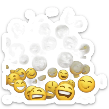 Smiley emoji hardcore laughing sticker