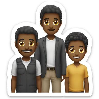 Mão com pulegar, anelar e mindinho levantados sticker