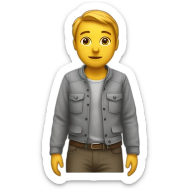 Personne qui se penche en arrière sticker